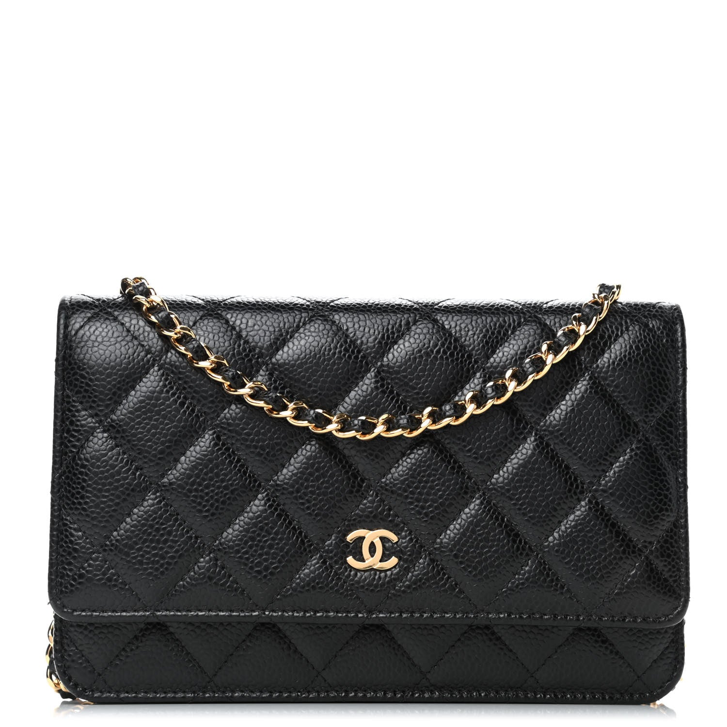 Chanel Caviar Quilted Wallet On Chain WOC Black 1 of 4