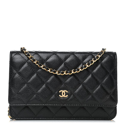 Chanel Caviar Quilted Wallet On Chain WOC Black 1 of 4