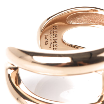 Hermes 18K Yellow Gold PM Osmose Ring 51 5.75 5 of 6