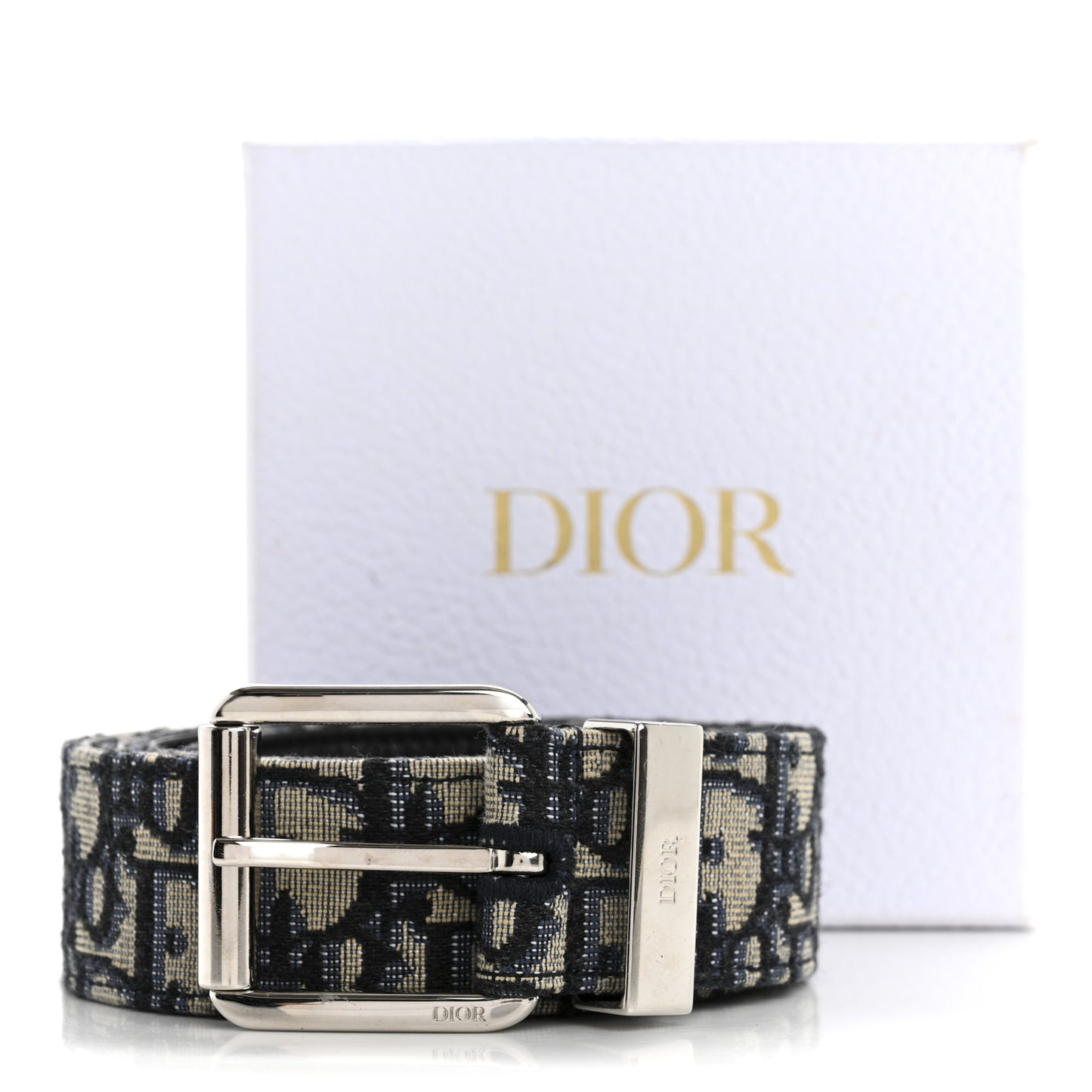 Oblique 35mm Belt 100 40 Beige Blue