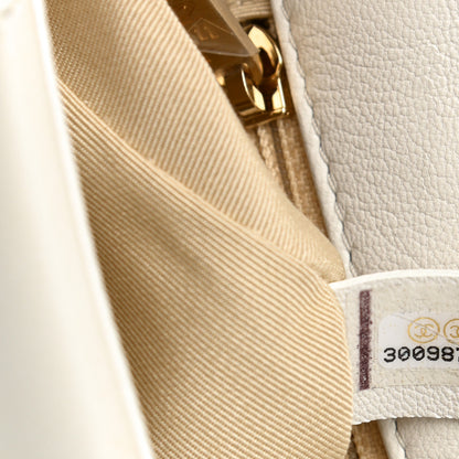 Chanel Goatskin Quilted Medium Chanel 19 Flap White 7 of 9