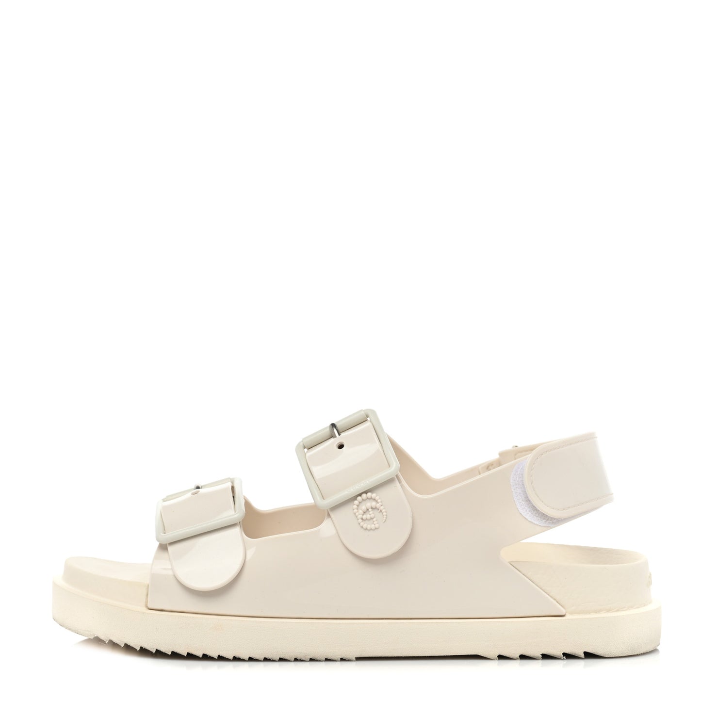 Rubber Mini Double G Womens Isla Dad Sandals 38 Dusty White