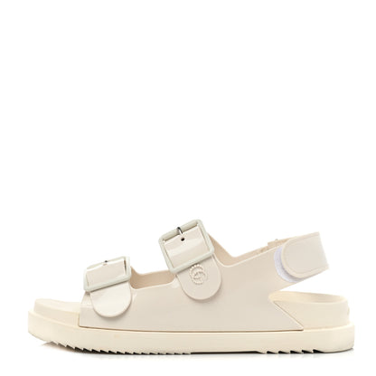 Gucci Rubber Mini Double G Womens Isla Dad Sandals 38 Dusty White 1 of 12
