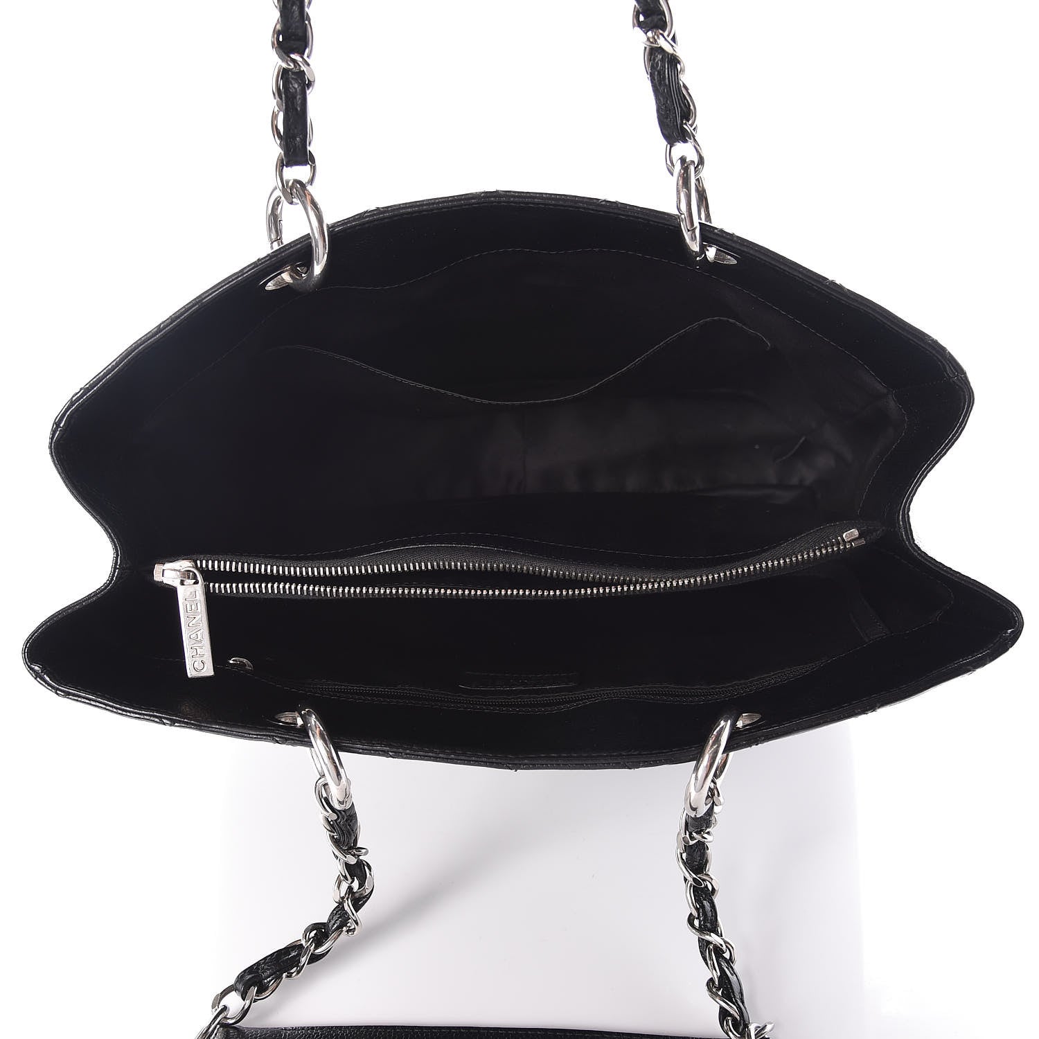 Chanel Caviar Quilted Grand Shopping Tote GST Black 5 of 9