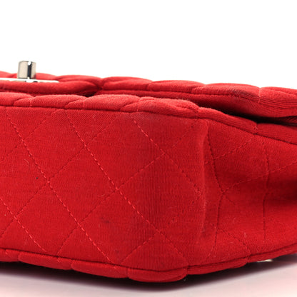 Chanel Jersey Quilted Medium Double Flap Red 10 of 10