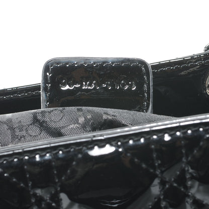Christian Dior Patent Cannage Large Lady Dior Black 7 of 7