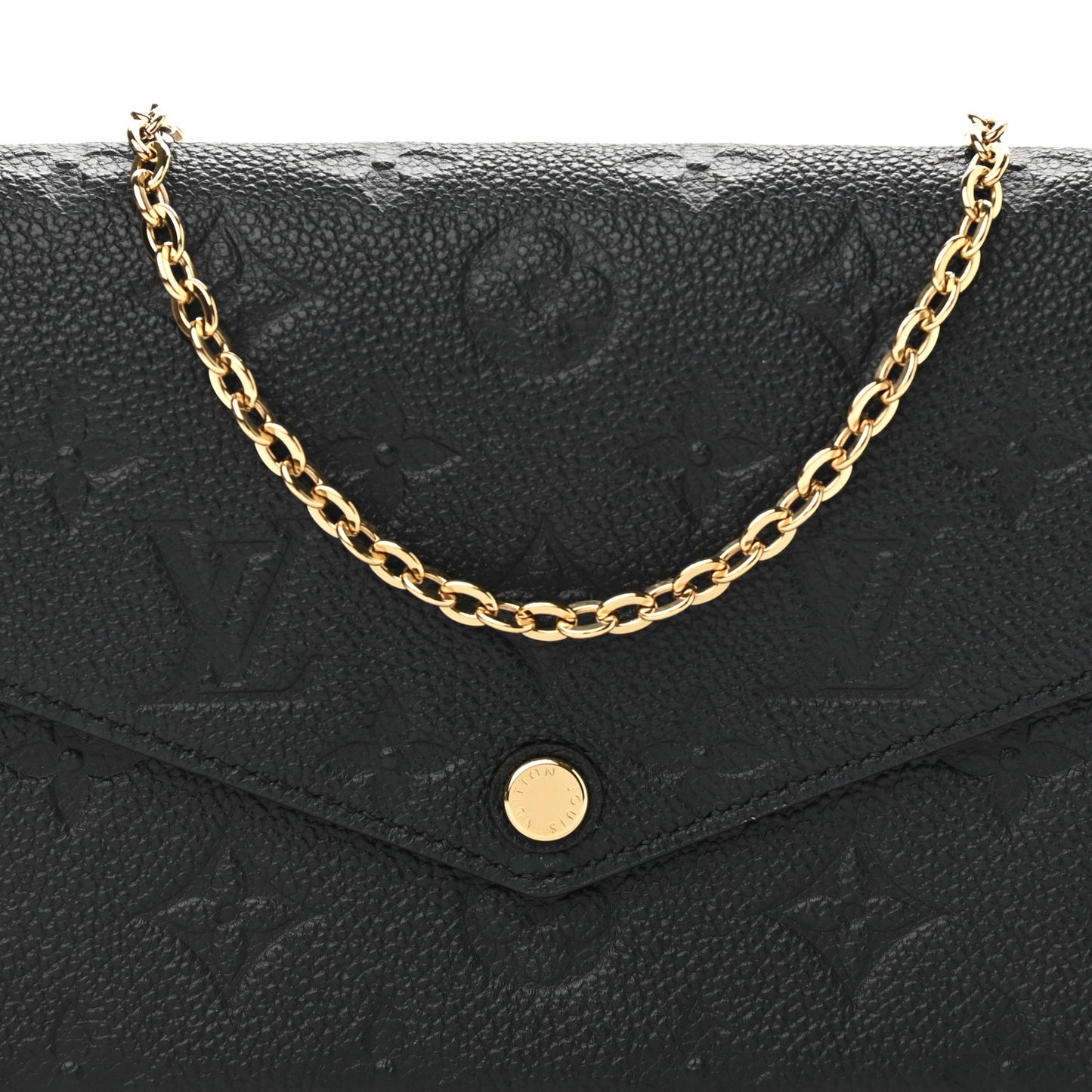 Empreinte Pochette Felicie Chain Wallet Black