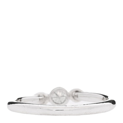 Tiffany Sterling Silver Diamond Elsa Peretti Swan Ring 52 6 3 of 5