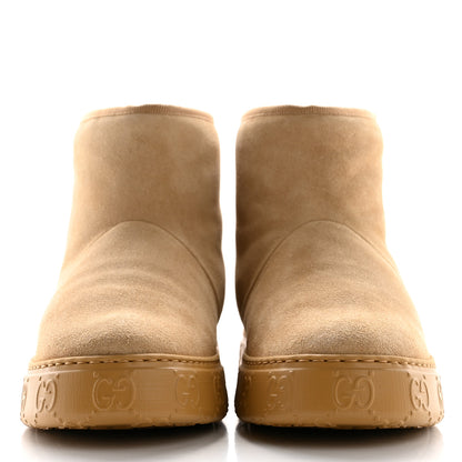 Gucci Suede Wool Womens Prestige Booties 36.5 Butterscotch 2 of 8