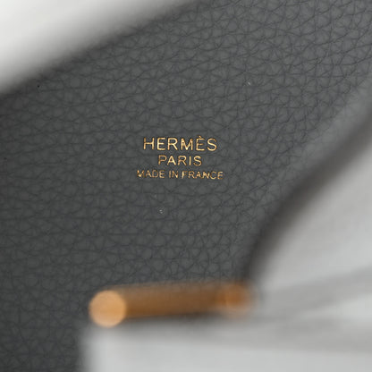 Hermes Taurillon Clemence Picotin Lock 18 PM Bleu Pale 6 of 11