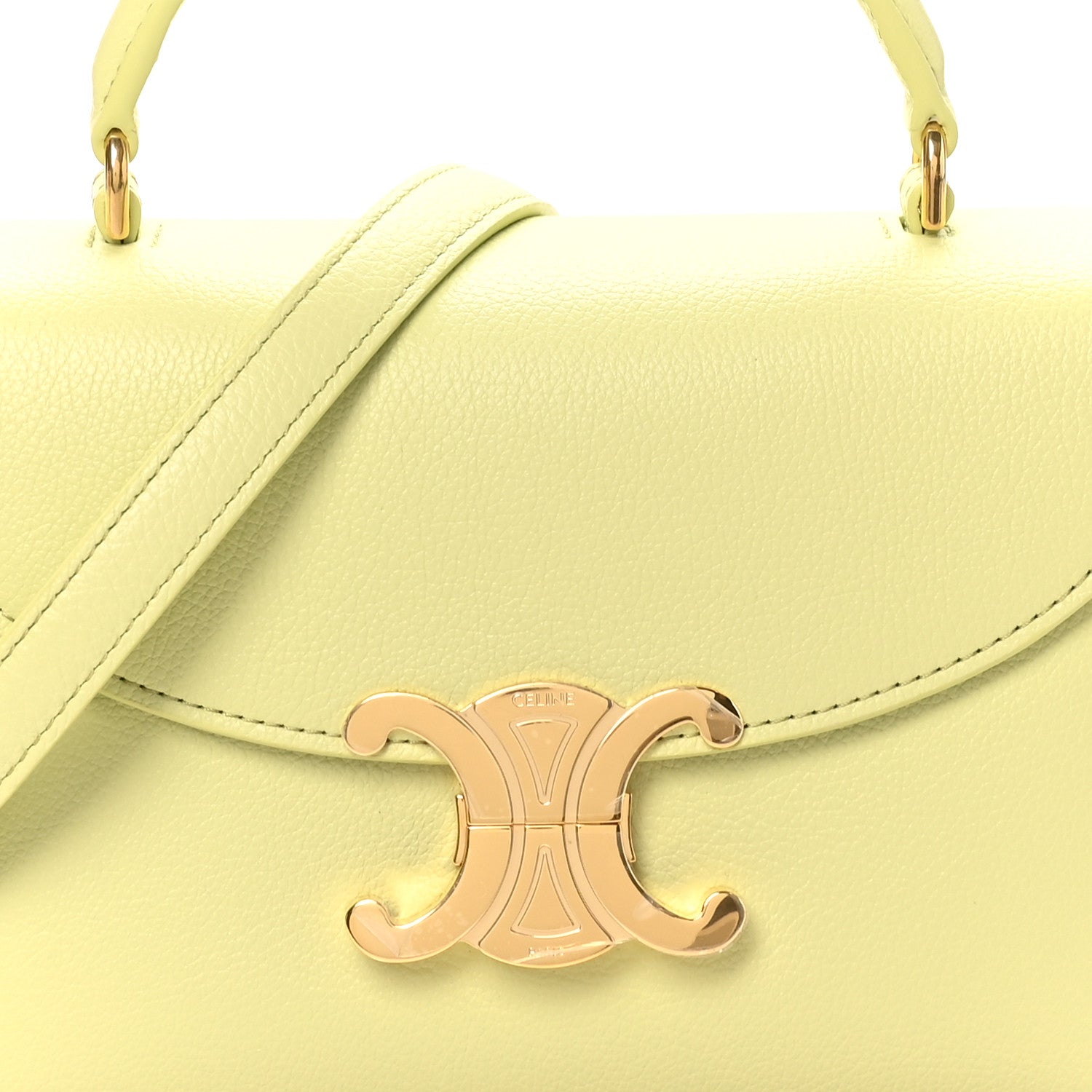 Celine Supple Grained Calfskin Teen Nino Soft Lime 7 of 9