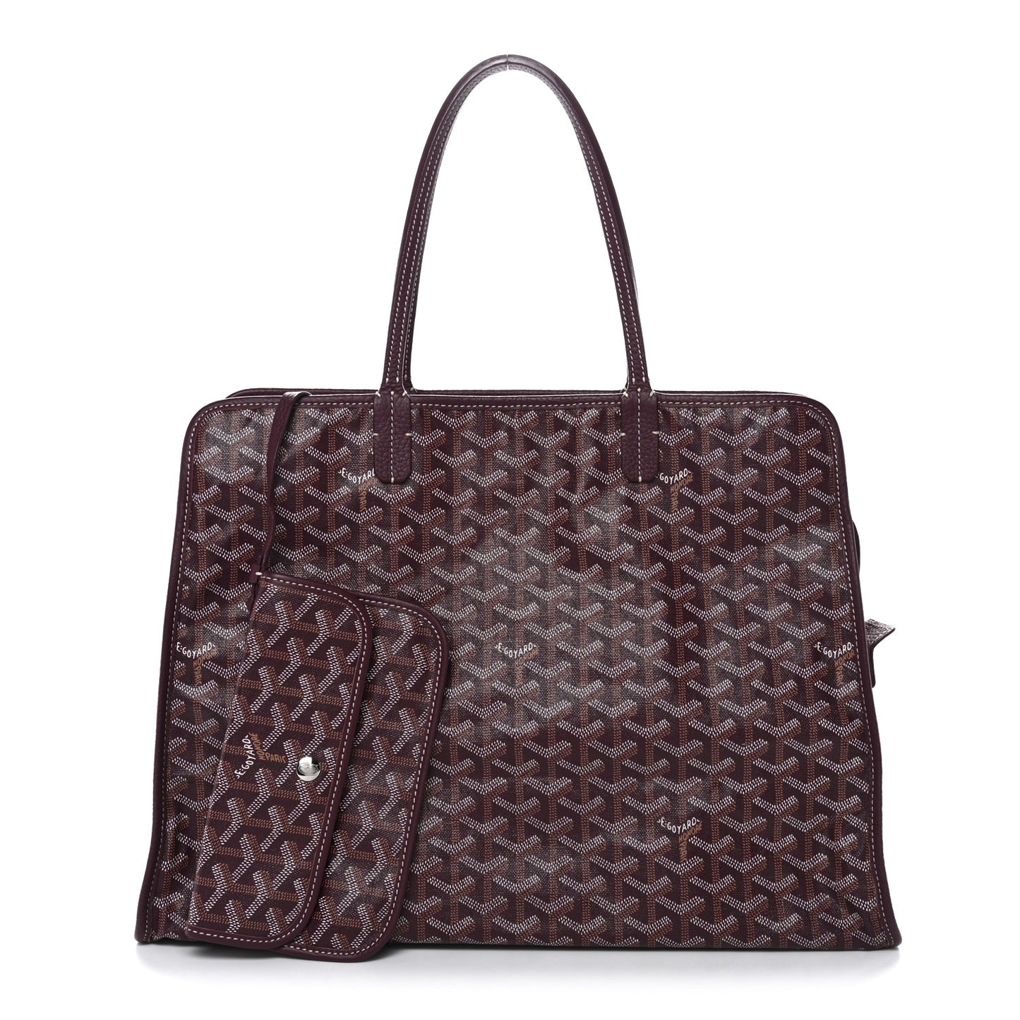 Goyardine Sac Hardy Pet Carrier PM Burgundy