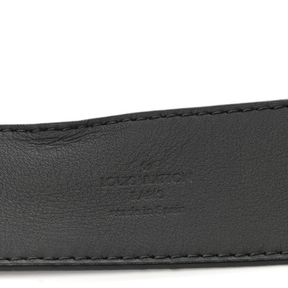 Louis Vuitton Monogram Eclipse Taigarama 40mm LV Initiales Reversible Belt 110 44 Black 4 of 8