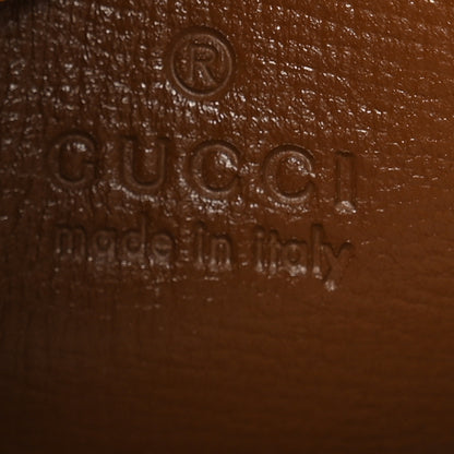 Gucci GG Supreme Monogram Azalea Calfskin Retro Interlocking G Flat Messenger Bag Beige Ebony Brown Sugar 6 of 11