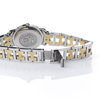 Hermes Stainless Steel 24mm Clipper Quartz Watch Gold 5 of 5