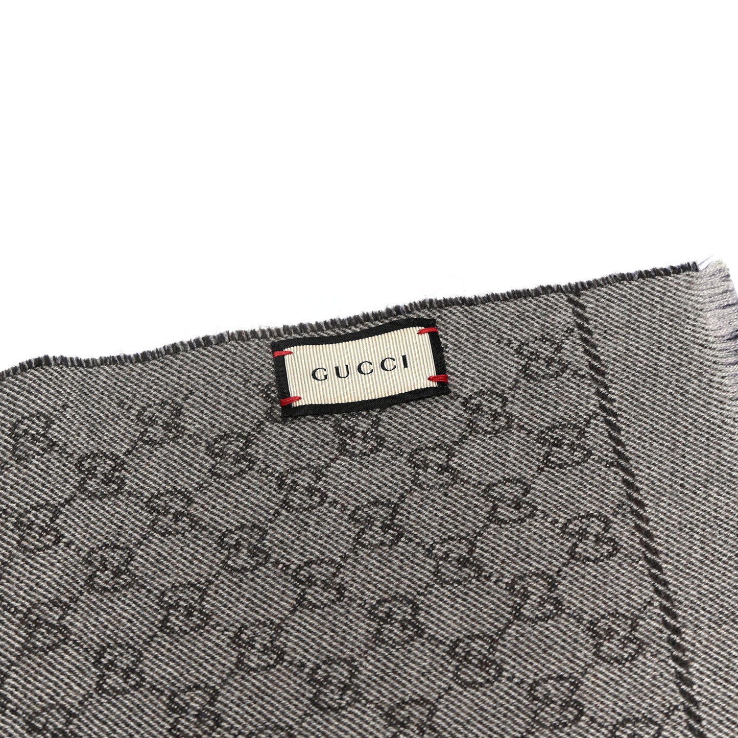 Wool GG Monogram Miniorophin Scarf Black