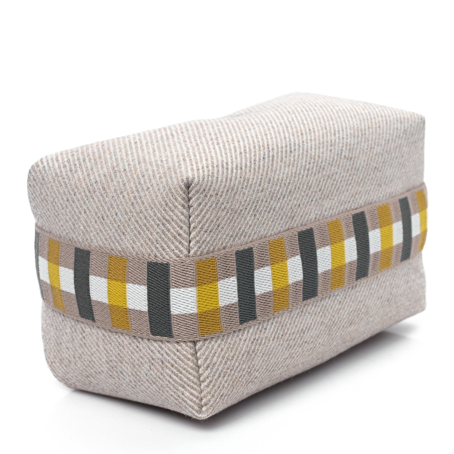 Wool Small Au Carre Bride-A-Brac Pouch Seigle