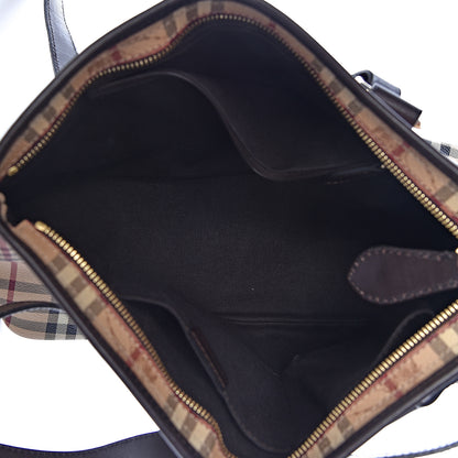 Burberry Haymarket Check Medium Regent Tote Chocolate 5 of 12