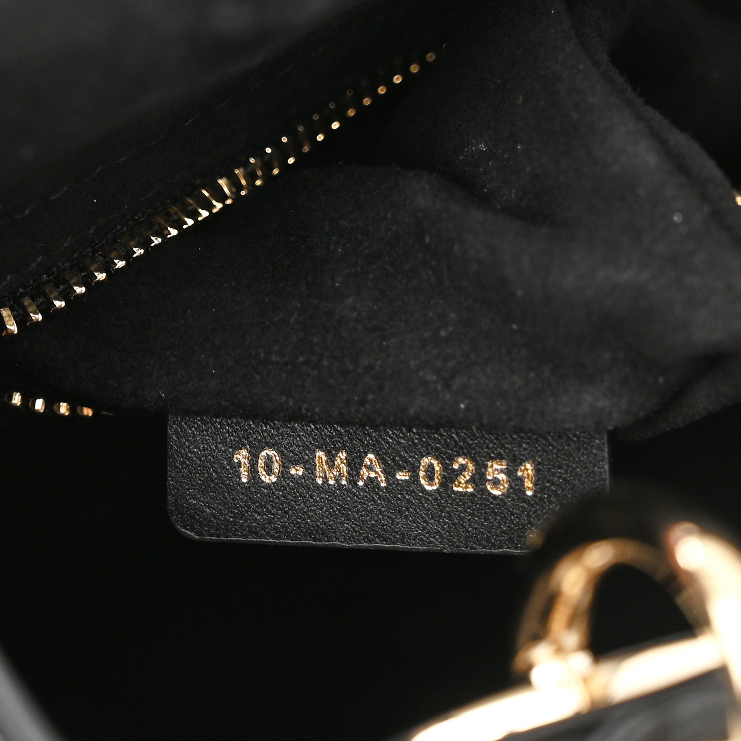 Lambskin Cannage Small My ABCDior Lady Dior Black
