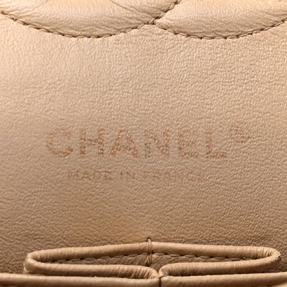 Chanel Lambskin Quilted Medium Double Flap Beige 5 of 11