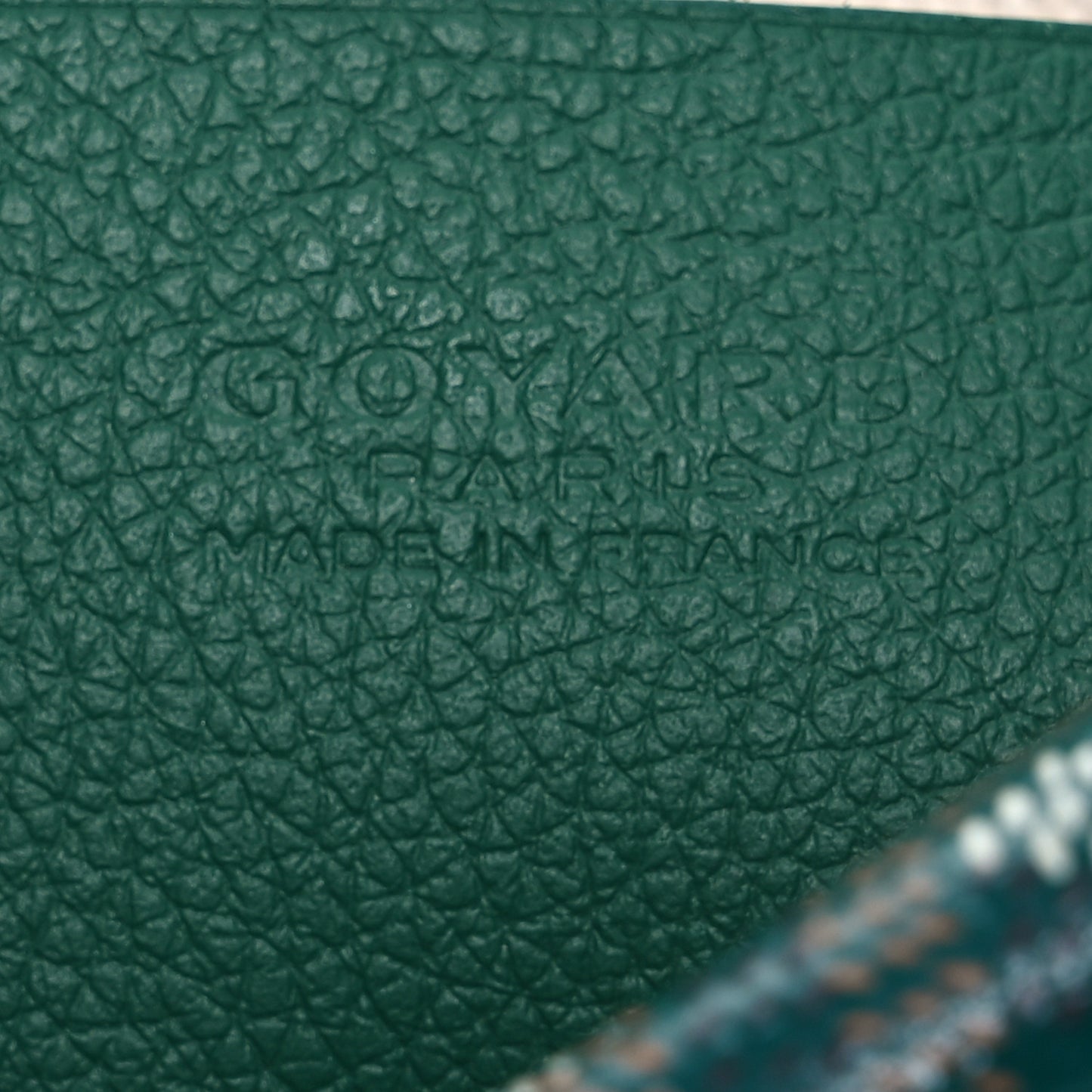 Goyardine Plumet Wallet Clutch Green