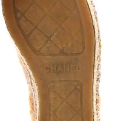 Chanel Tweed CC Espadrilles 37 Pink Multicolor 6 of 9