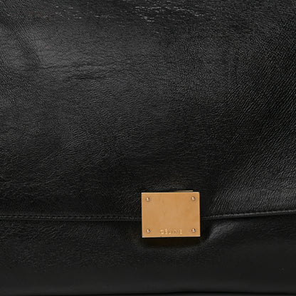 Celine Vernice Suede Medium Trapeze Black 7 of 15