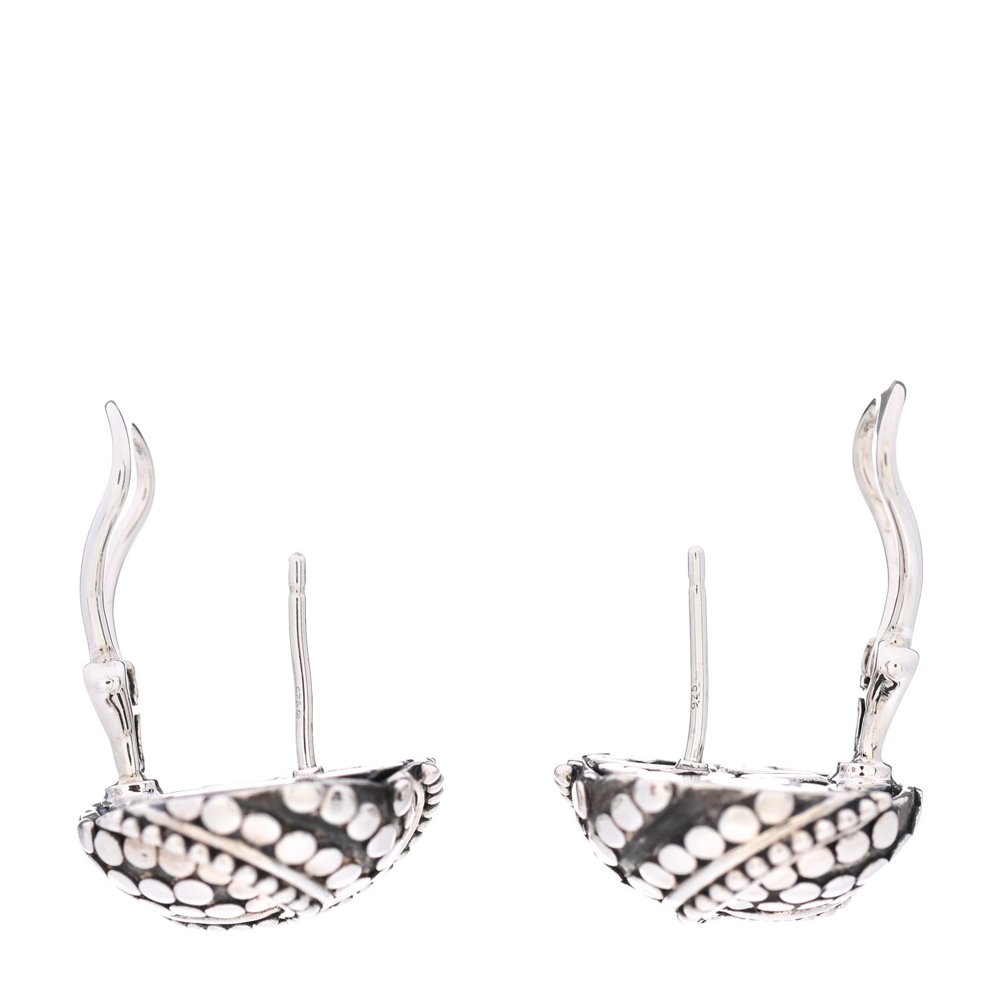 Sterling Silver Dot Button Earrings