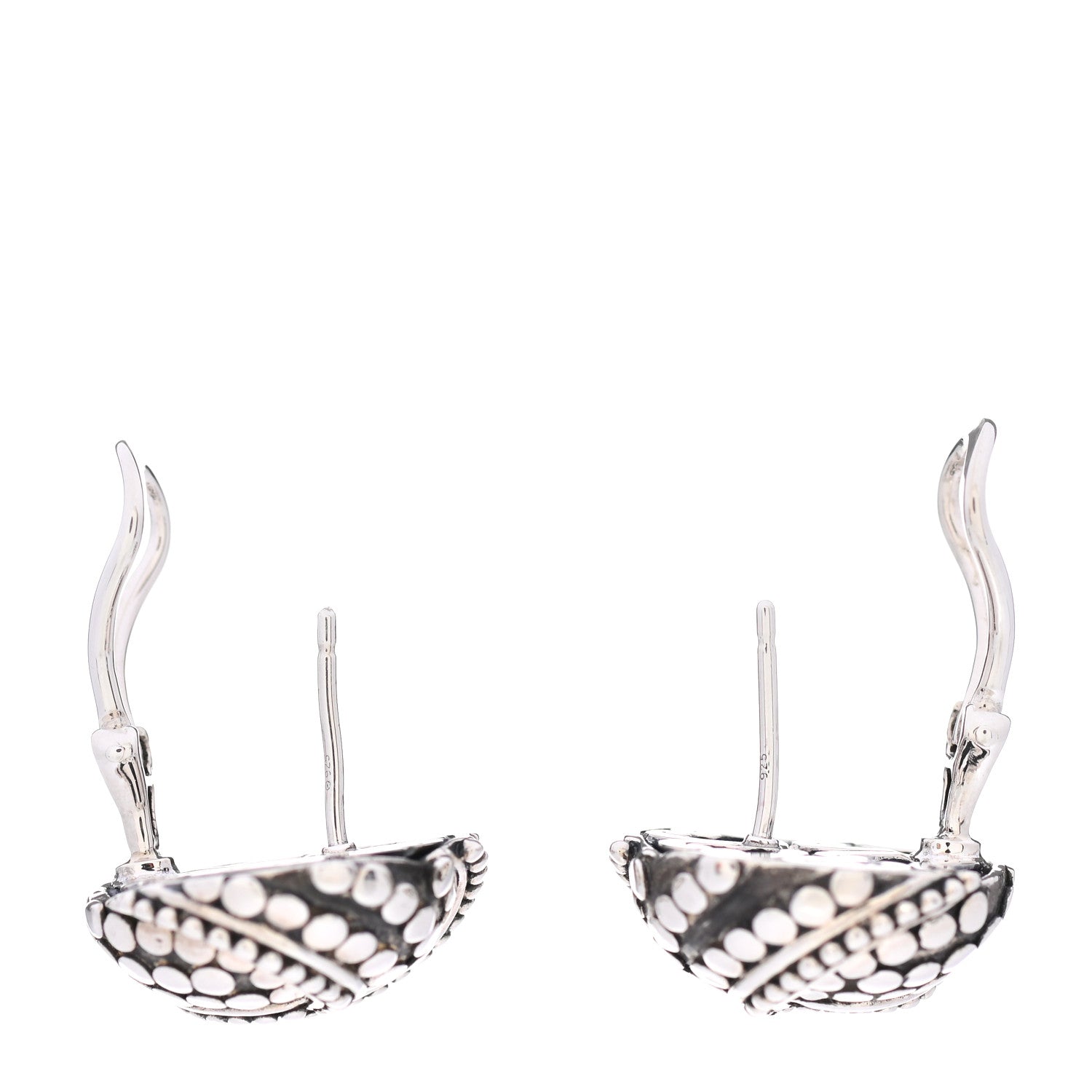 John Hardy Sterling Silver Dot Button Earrings 5 of 5