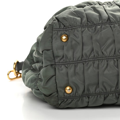 Prada Tessuto Nylon Gaufre Tote Fumo 9 of 11