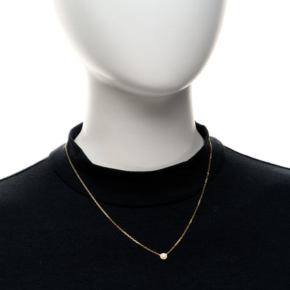 Cartier 18K Yellow Gold Diamond LM D'Amour Pendant Necklace 2 of 5