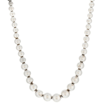 Tiffany Sterling Silver HardWear Graduated Ball Necklace 1 of 5