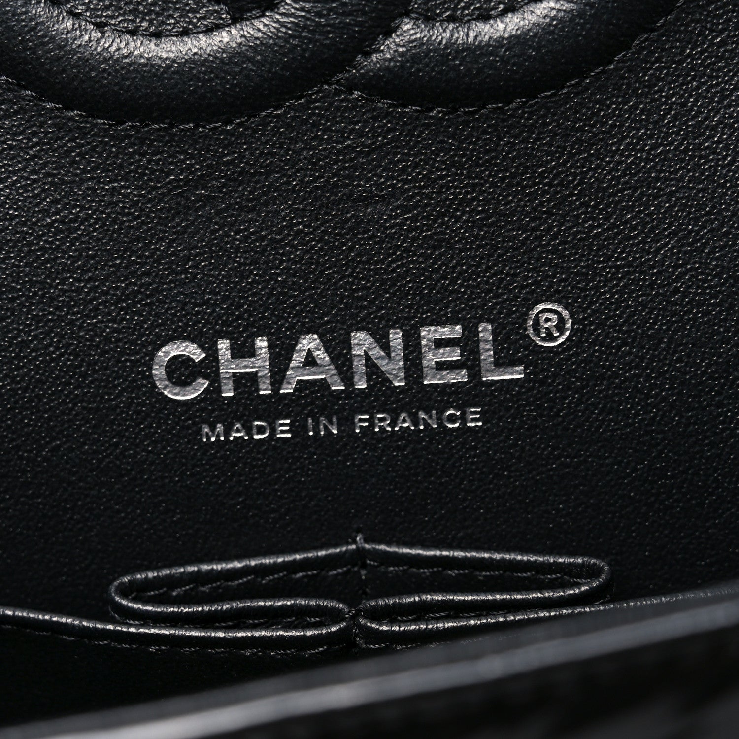 Chanel Shiny Crumpled Calfskin Quilted Medium Double Flap So Black 6 of 11