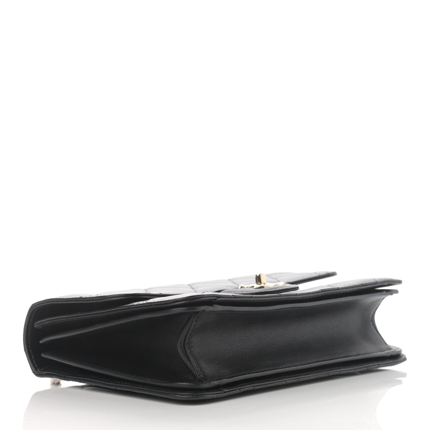 Calfskin Quilted Coco Lady Flap Black