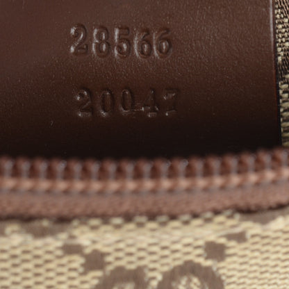 Gucci GG Monogram Web Double Pocket Belt Bag Brown 6 of 7