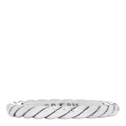 David Yurman Sterling Silver Cable Classics Band Ring 53 6.25 1 of 4