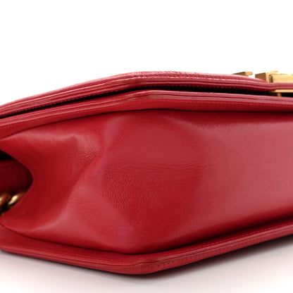 Chanel Lambskin Quilted Medium Boy Flap Red 9 of 10