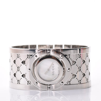 Gucci Stainless Steel Mother of Pearl 33mm Twirl Heart Quartz Watch 2 of 7