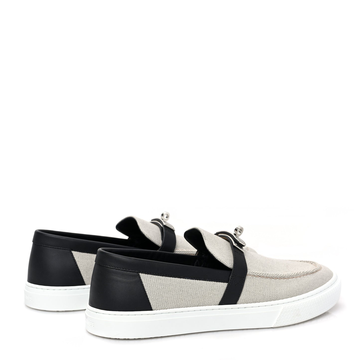 Toile De Coton Calfskin Game Slip On Sneakers 43 Prunoir Black