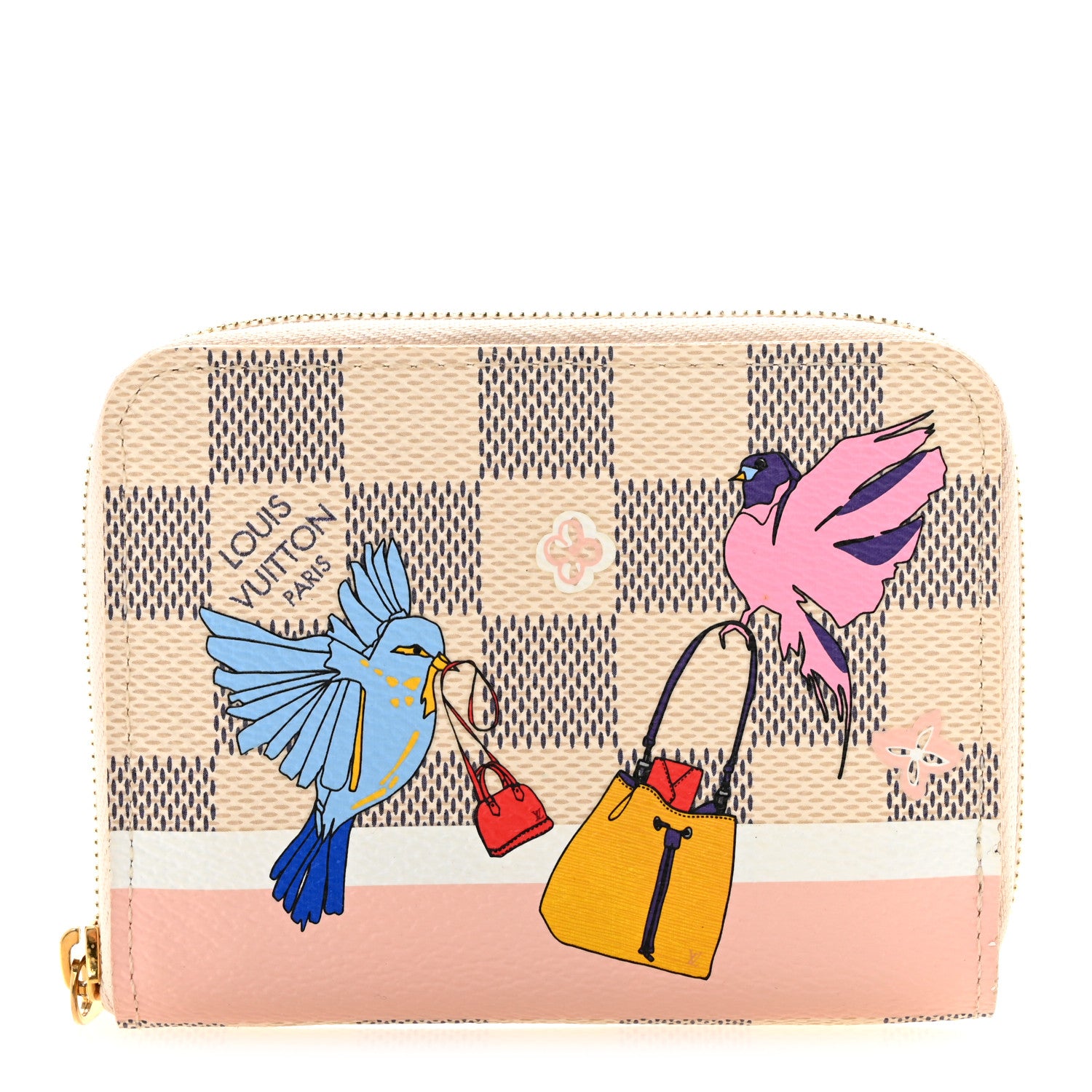 Louis Vuitton Damier Azur 2018 Christmas Animation Zippy Coin Purse 1 of 11