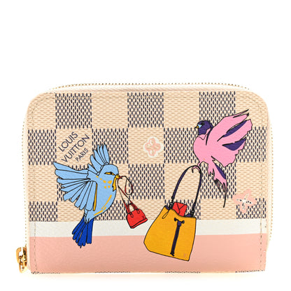 Louis Vuitton Damier Azur 2018 Christmas Animation Zippy Coin Purse 1 of 11