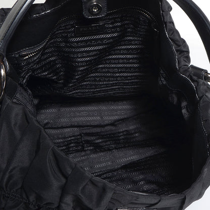 Prada Tessuto Nylon Gaufre Hobo Black 5 of 9