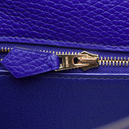 Hermes Togo Kelly Retourne 32 Bleu Electrique 20 of 30