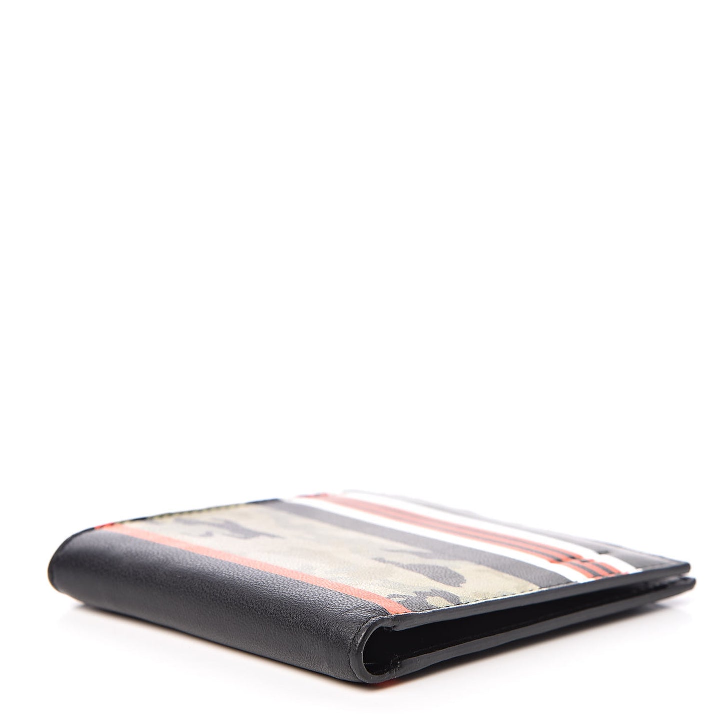 Lambskin Camo Print Bi-Fold Wallet Multicolor