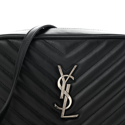 Saint Laurent Calfskin Matelasse Monogram Lou Camera Bag Black 8 of 11