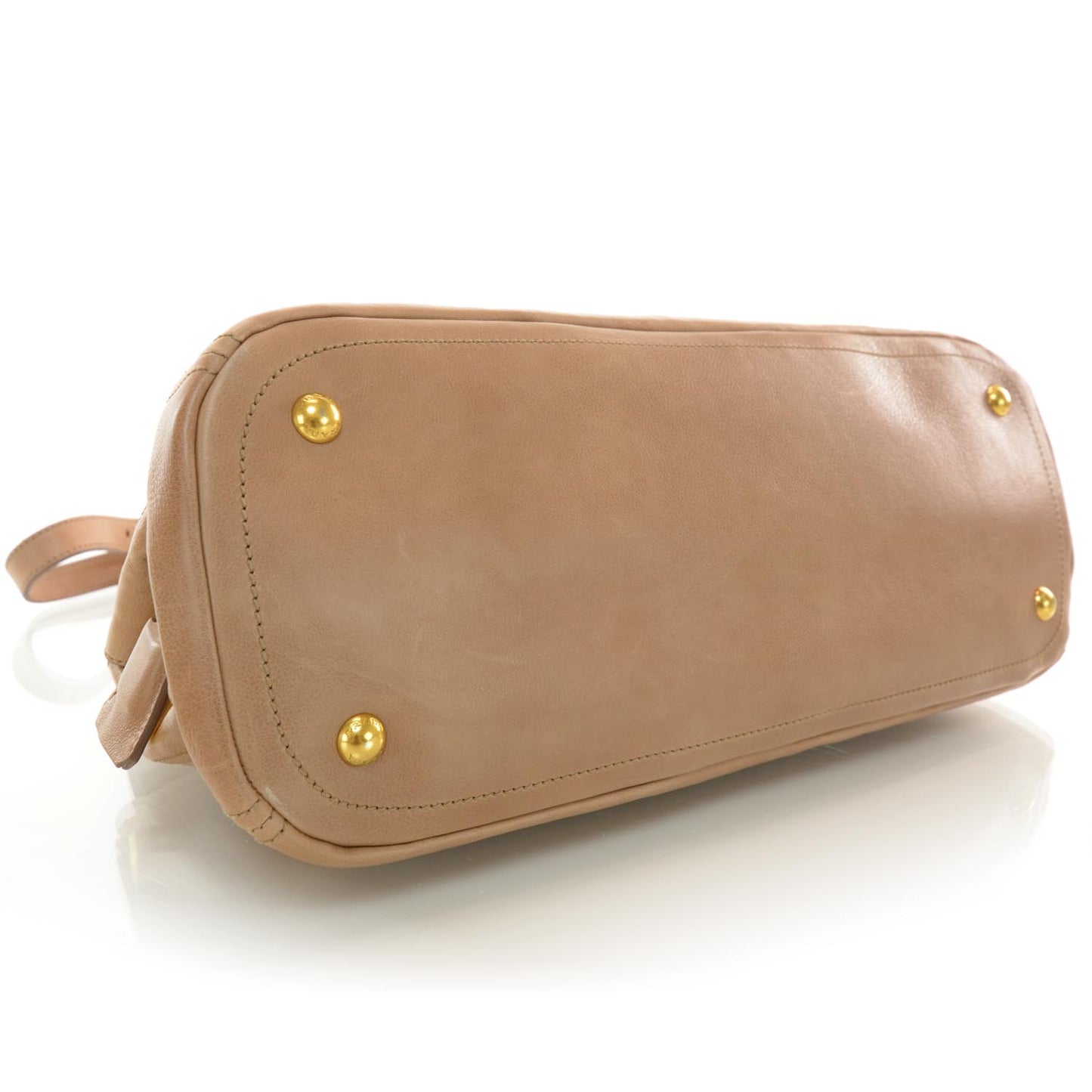 Glace Calf Frame Satchel Cammeo