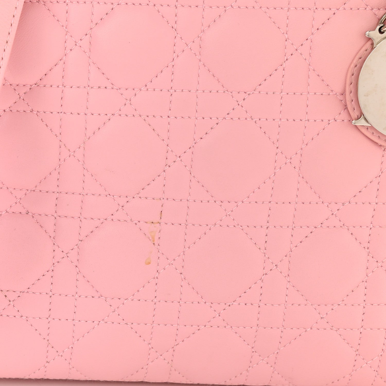 Christian Dior Lambskin Cannage Medium Lady Dior Light Pink 10 of 16
