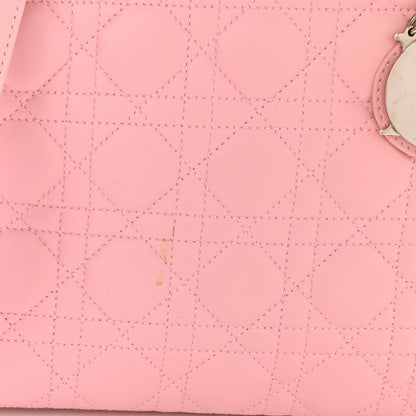 Christian Dior Lambskin Cannage Medium Lady Dior Light Pink 10 of 16