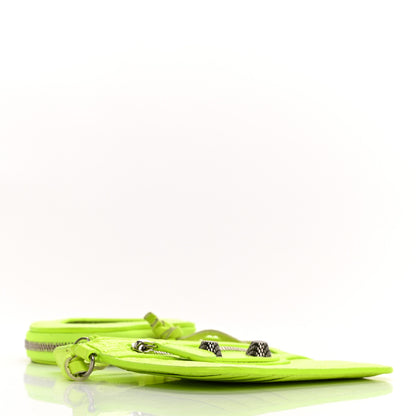Balenciaga Agneau Le Cagole Clip On Card Mirror Fluo Yellow 4 of 16