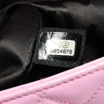 Chanel Calfskin Quilted Large Cambon Flap Pink Black 4 of 12